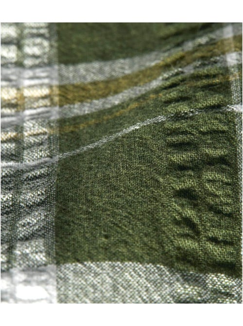 Chemisette Gaufrée à Carreaux Tenerife   - ATLAS FOR MEN - Kiabi