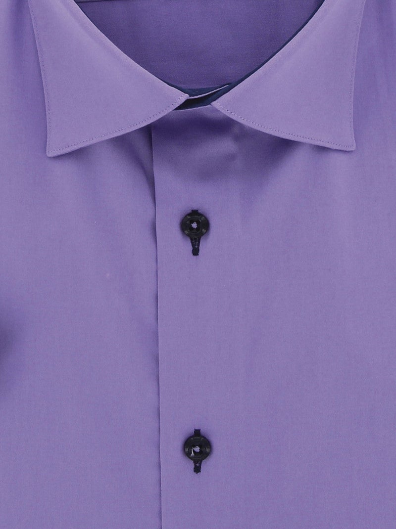 Chemisette grande taille à tissu uni contrasté VIOSSO Violet - Kiabi