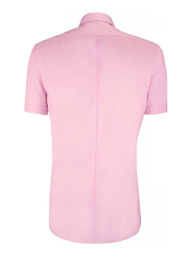 Chemisette homme brodée coupe cintrée EXCLUSIVO Emporio balzani Rose , 44 Rose - Kiabi