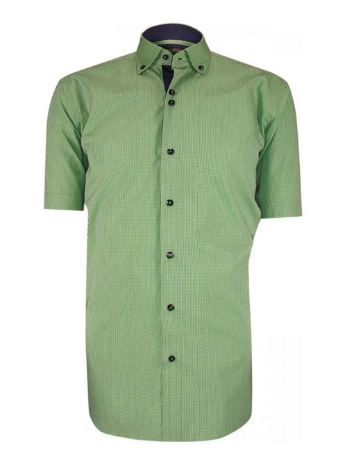 Chemisette homme classique coupe droite QUADRI Emporio balzani Vert , 42 - Kiabi
