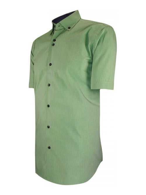 Chemisette homme classique coupe droite QUADRI Emporio balzani Vert , 42 - Kiabi