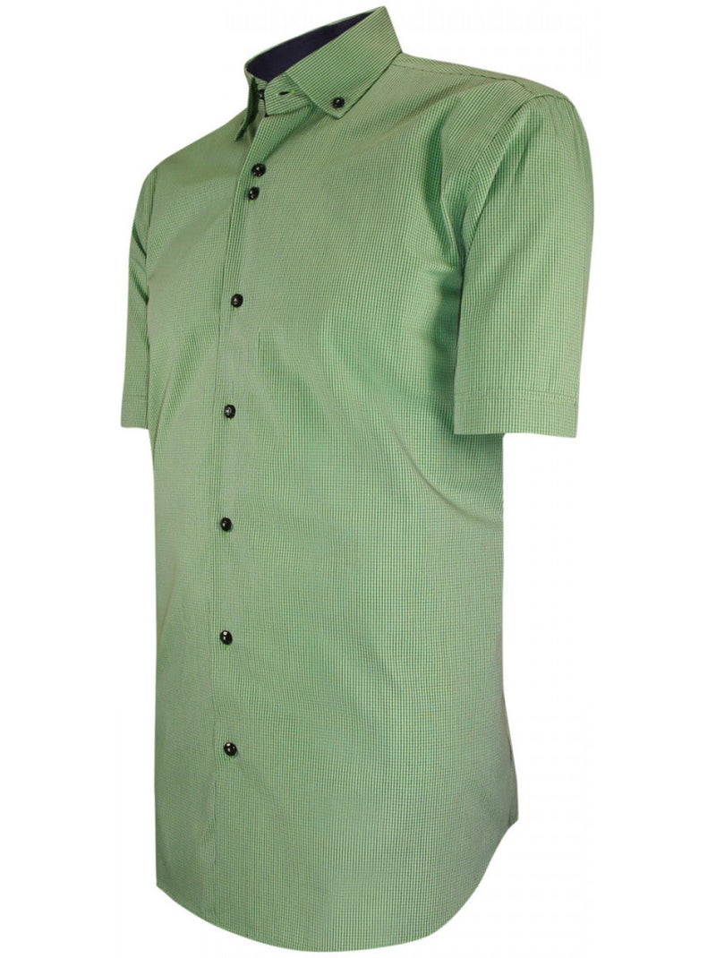 Chemisette homme classique coupe droite QUADRI Emporio balzani Vert - Kiabi