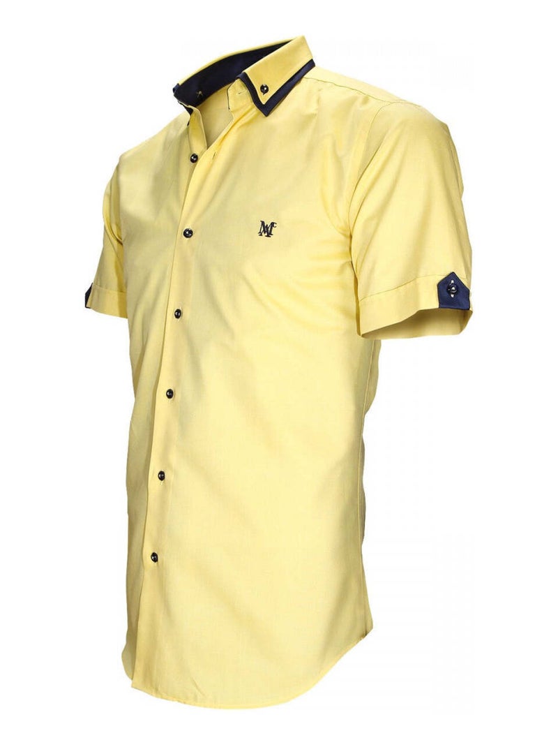 Chemisette homme double col coupe cintrée DOOVER Andrew Mac Allister Bleu , 39 Bleu - Kiabi