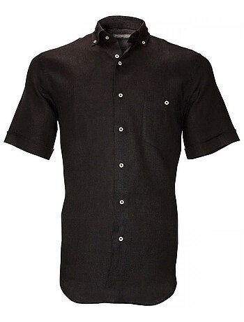 Chemisette homme en lin coupe droite SAN MARTINO Emporio balzani Vert , 39