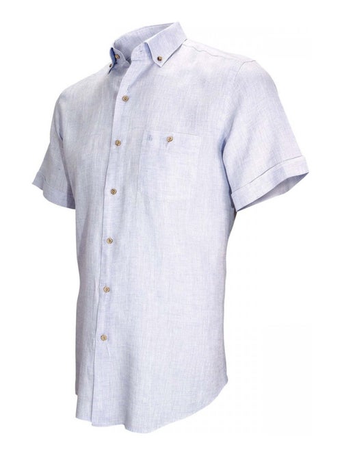 Chemisette homme en lin coupe droite SAN REMO Emporio balzani - Kiabi