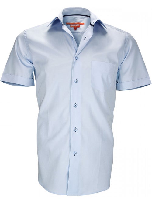 Chemisette homme en popeline coupe cintrée COASTGROVE Andrew Mac Allister Bleu ciel , 40 - Kiabi Chemisette homme en popeline coupe cintrée COASTGROVE Andrew Mac Allister Bleu ciel , 40 - Kiabi