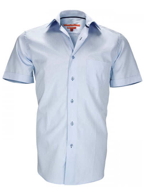 Chemisette homme en popeline coupe cintrée COASTGROVE Andrew Mac Allister Vert , 43 - Kiabi