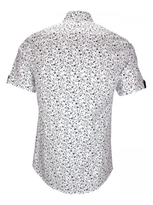 Chemisette homme imprimée coupe cintrée VERCELLI Emporio balzani Bleu , 39 - Kiabi