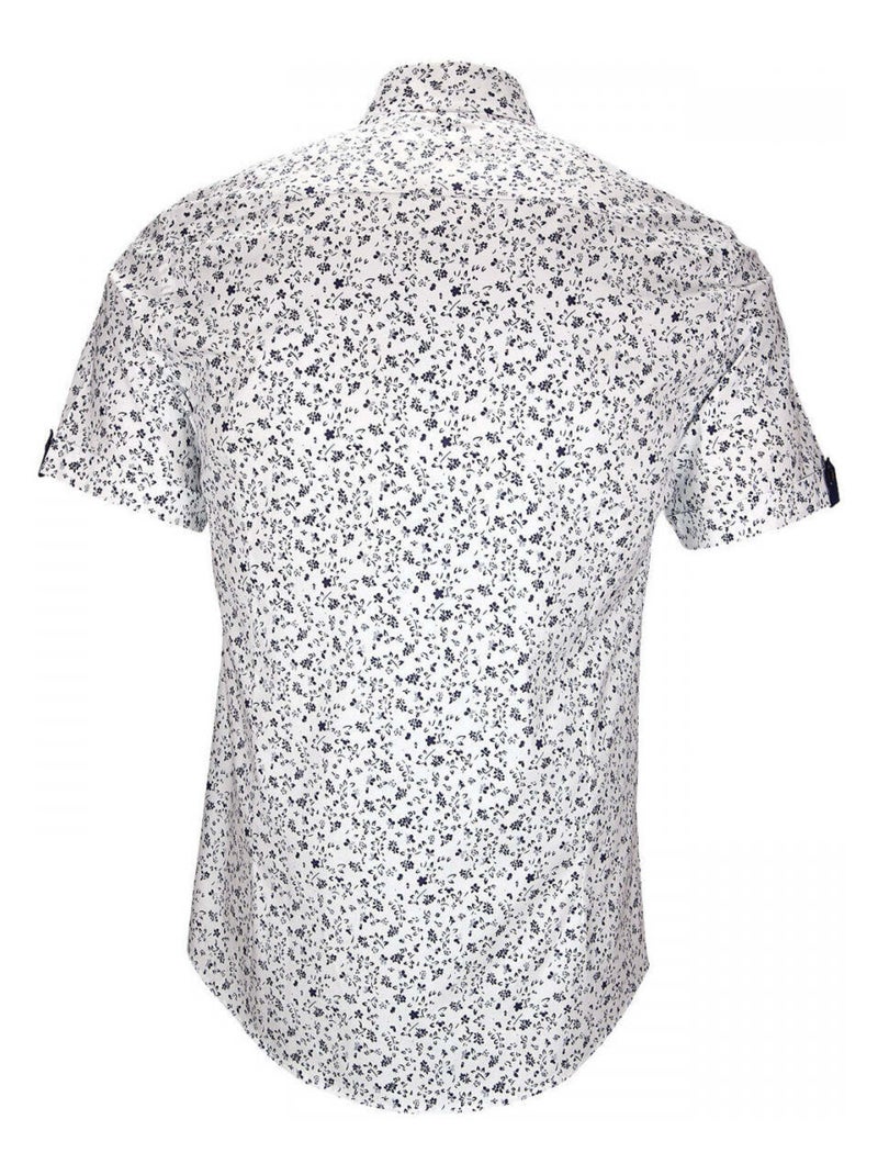Chemisette homme imprimée coupe cintrée VERCELLI Emporio balzani Bleu - Kiabi