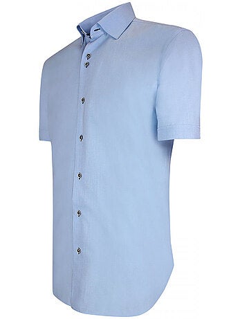 Chemisette homme lin classique coupe droite OLINA Emporio balzani