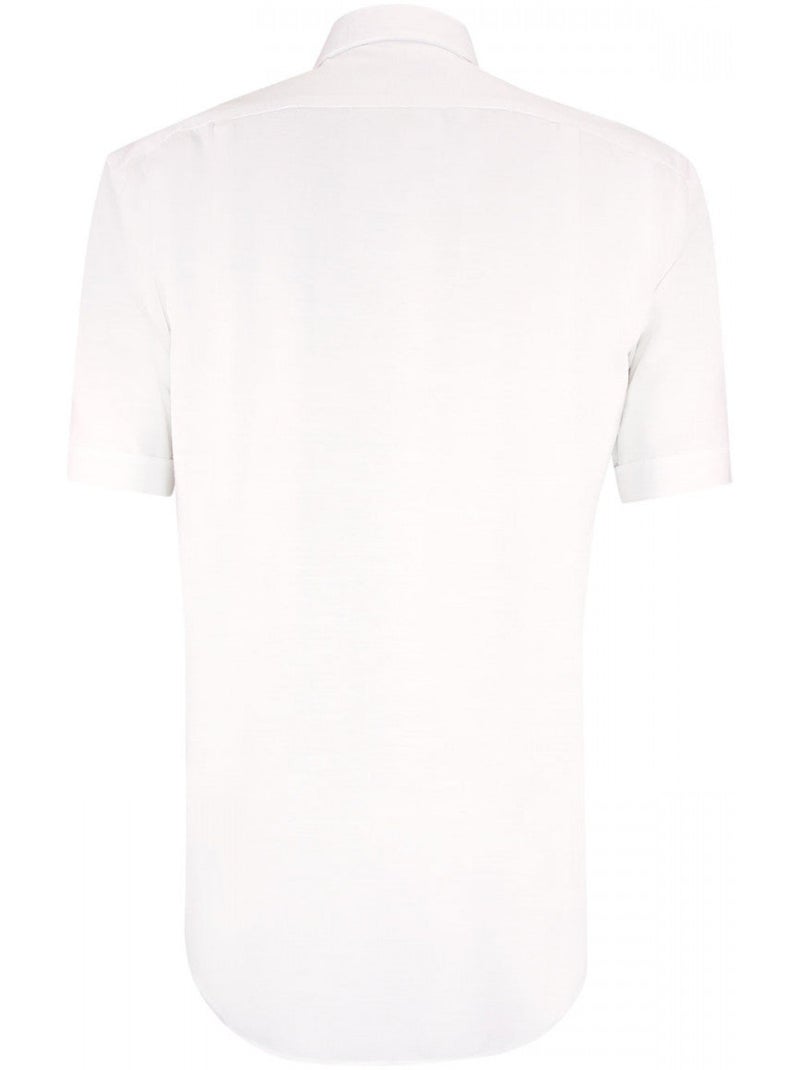 Chemisette homme lin classique coupe droite OLINO Emporio balzani Blanc - Kiabi