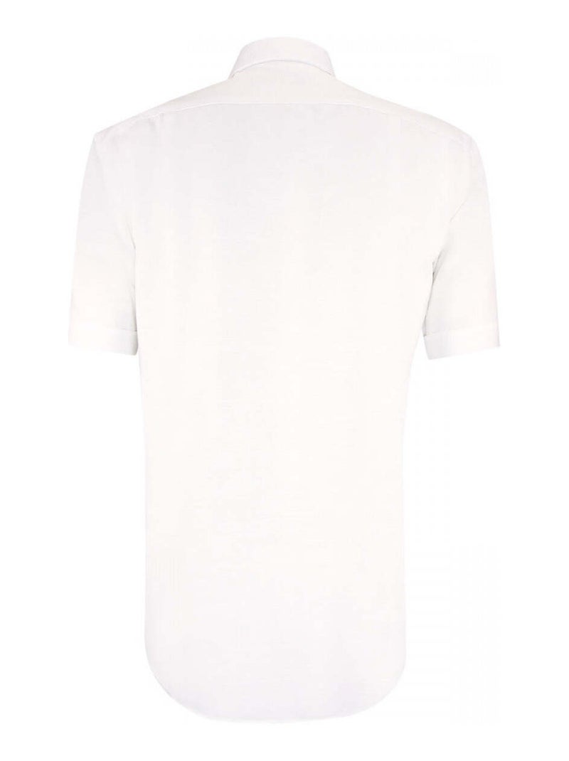 Chemisette homme lin classique coupe droite OLINO Emporio balzani Bleu , 39 Bleu - Kiabi