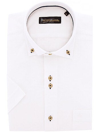 Chemisette homme lin classique coupe droite OLINO Emporio balzani