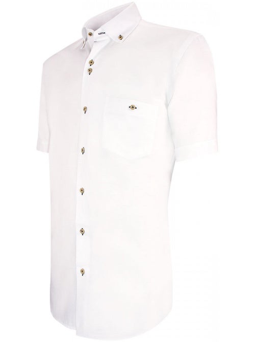 Chemisette homme lin classique coupe droite OLINO Emporio balzani - Kiabi