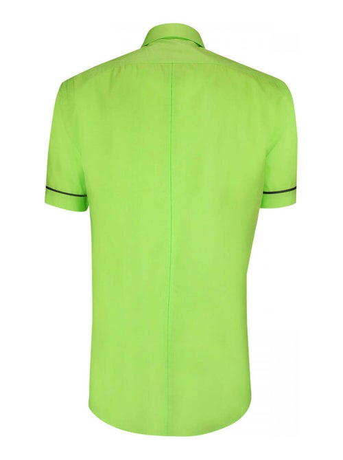 Chemisette homme mode coupe cintrée ISLAND Andrew Mac Allister Turquoise , 45 - Kiabi