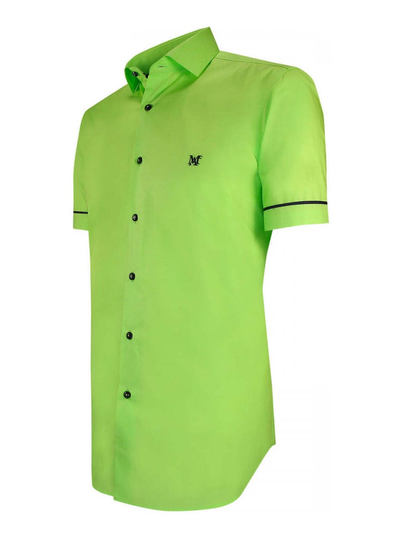 Chemisette homme mode coupe cintrée ISLAND Andrew Mac Allister Vert , 42 Vert - Kiabi