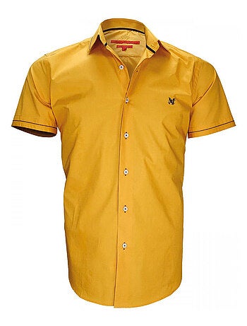 Chemisette homme mode coupe cintrée NEW PACIFIQUE Andrew Mac Allister Bleu , 38