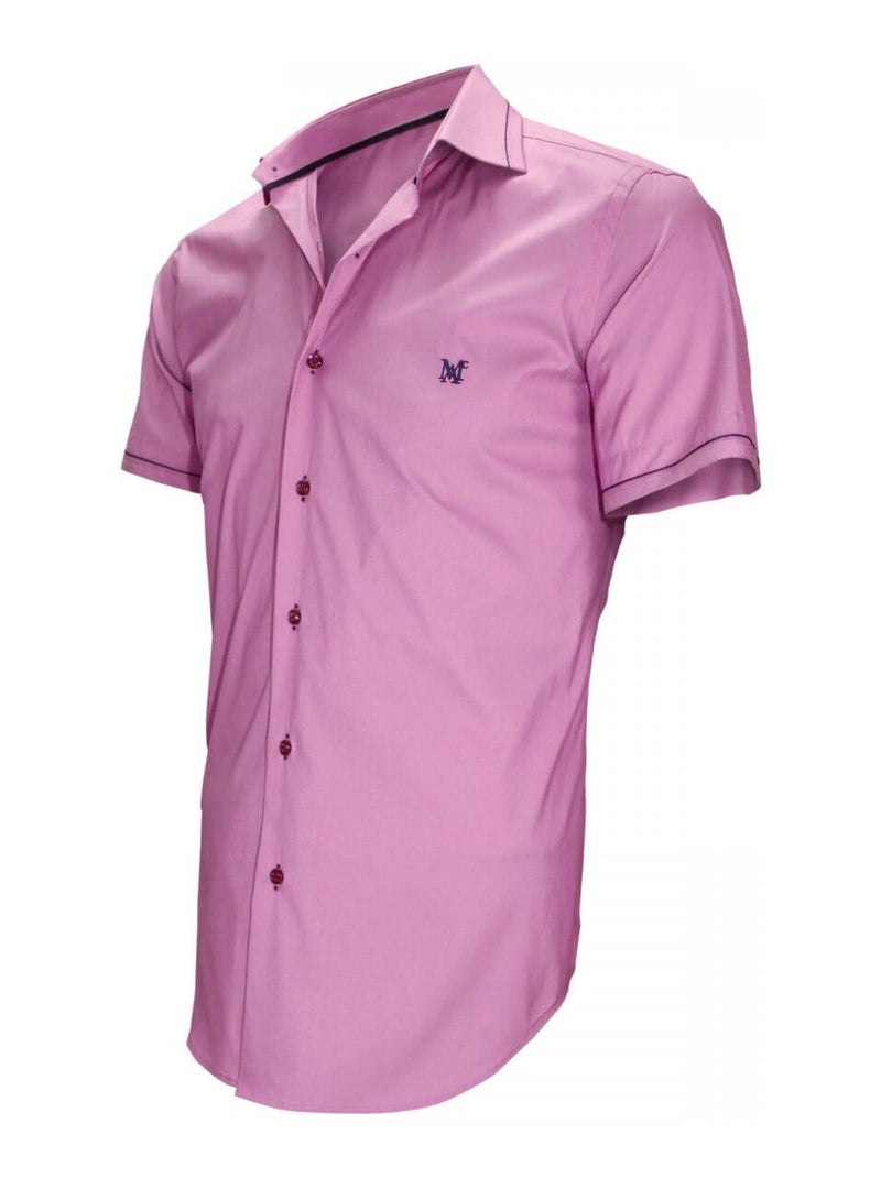 Chemisette homme mode coupe cintrée NEW PACIFIQUE Andrew Mac Allister Parme , 38 Parme - Kiabi