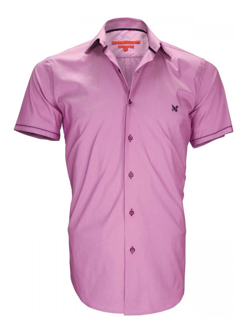 Chemisette homme mode coupe cintrée NEW PACIFIQUE Andrew Mac Allister Rouge , 38 Rouge - Kiabi