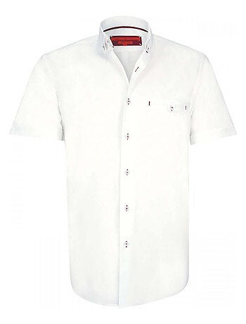 Chemisette homme mode coupe cintrée RUSSEL Andrew Mac Allister Beige , 42