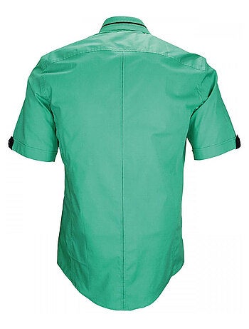 Chemisette homme mode coupe cintrée TASCOLI Emporio balzani Vert , 42