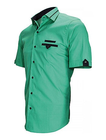 Chemisette homme mode coupe cintrée TASCOLI Emporio balzani Vert , 42