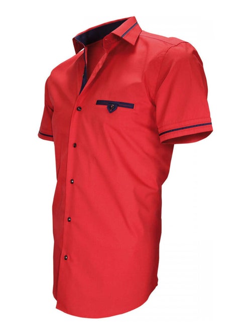 Chemisette homme mode coupe cintrée VENETO Emporio balzani Rouge , 38 - Kiabi