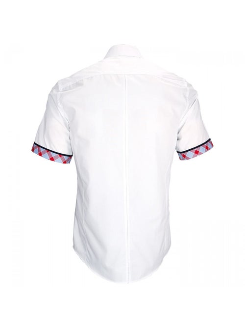 Chemisette homme mode coupe cintrée WIGHT Andrew Mac Allister Blanc , Orange , 40 - Kiabi