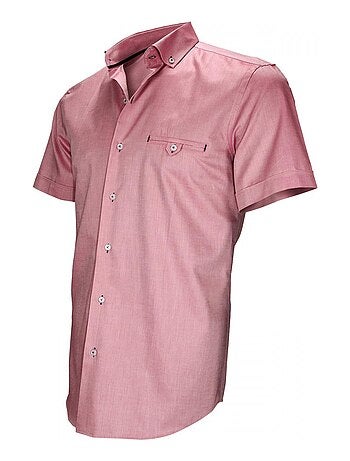 Chemisette homme oxford coupe cintrée FILIPPI Emporio balzani Bordeaux , 40