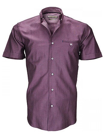 Chemisette homme oxford coupe cintrée FILIPPI Emporio balzani Bordeaux , 40