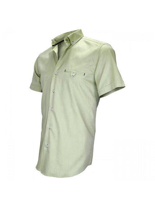 Chemisette homme oxford coupe cintrée FILIPPI Emporio balzani Vert , 38 - Kiabi