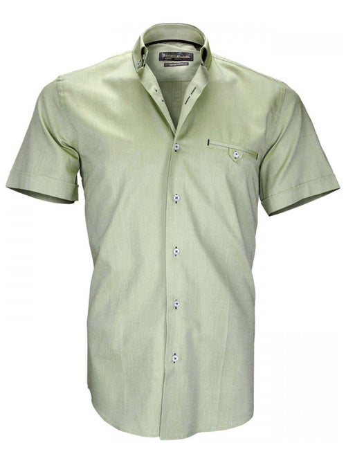 Chemisette homme oxford coupe cintrée FILIPPI Emporio balzani Vert , 40 - Kiabi