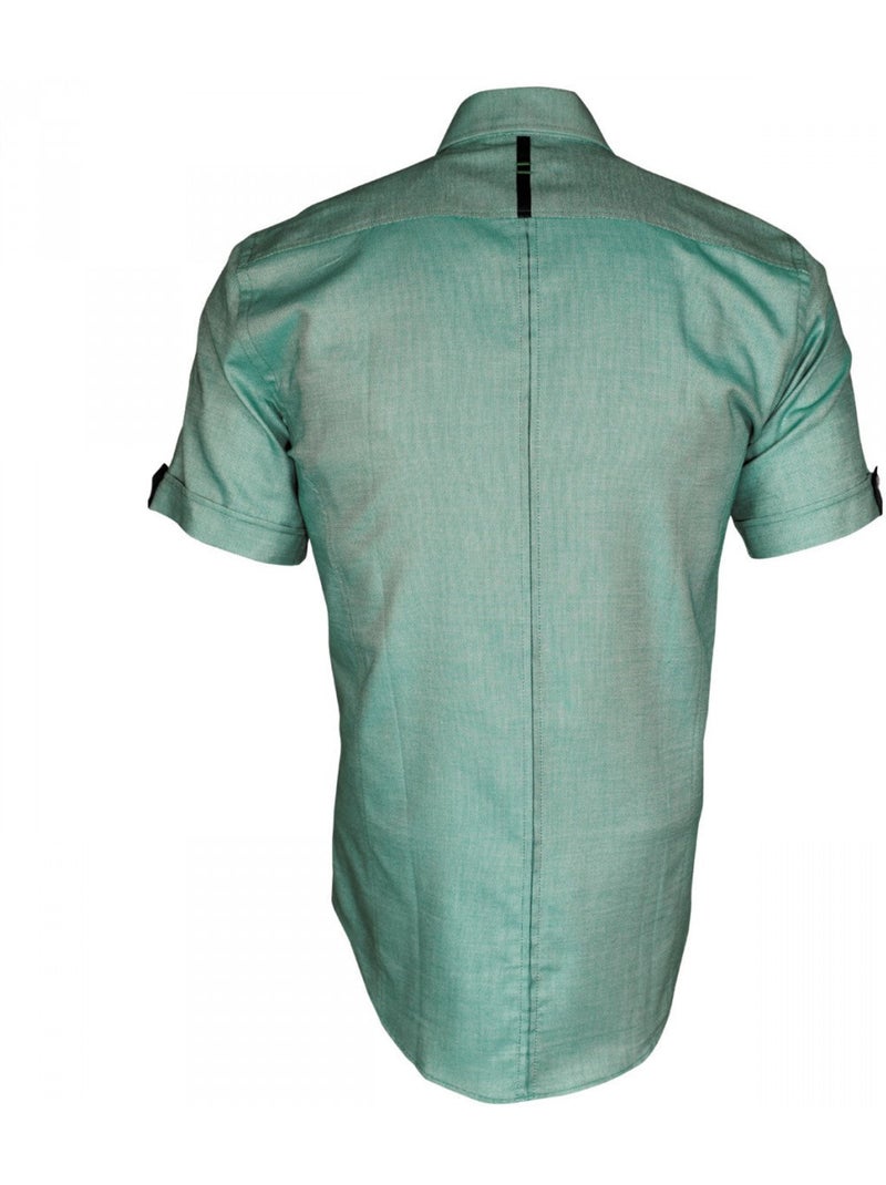 Chemisette homme oxford coupe cintrée SWANSY Andrew Mac Allister Jaune - Kiabi