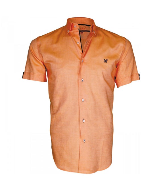 Chemisette homme oxford coupe cintrée SWANSY Andrew Mac Allister Orange , 41 - Kiabi