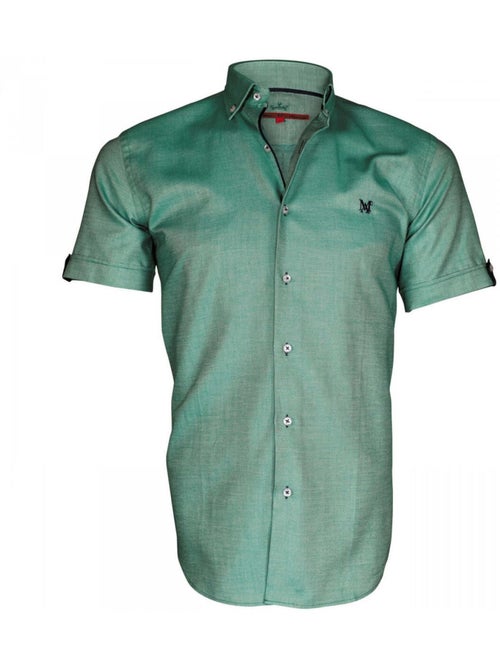 Chemisette homme oxford coupe cintrée SWANSY Andrew Mac Allister Orange , 41 - Kiabi