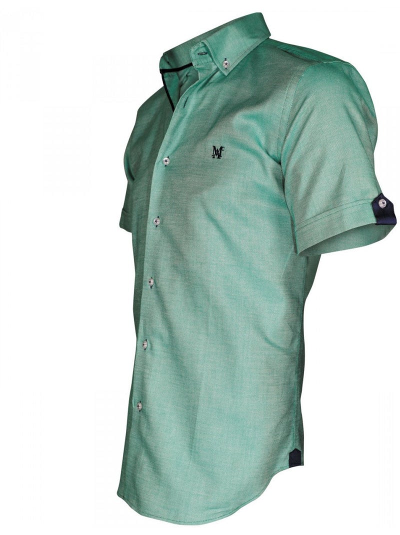 Chemisette homme oxford coupe cintrée SWANSY Andrew Mac Allister Rouge - Kiabi
