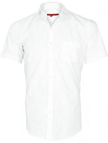 Chemisette homme premium coupe cintrée BASIC-MODE Andrew Mac Allister Blanc , 43