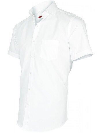 Chemisette homme premium coupe cintrée BASIC-MODE Andrew Mac Allister Blanc , 43