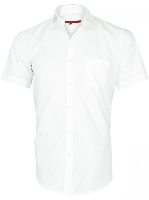 Chemisette homme premium coupe cintrée BASIC-MODE Andrew Mac Allister Blanc , 43 - Kiabi