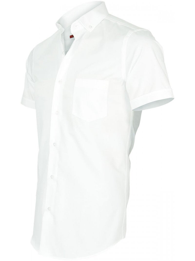 Chemisette homme premium coupe cintrée BASIC-SPORT Andrew Mac Allister Blanc - Kiabi