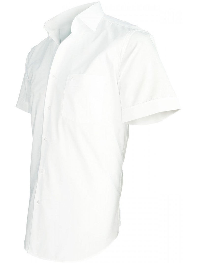 Chemisette homme premium coupe droite BASIC-MANCHE-COURTE Emporio balzani Blanc , 40 Blanc - Kiabi