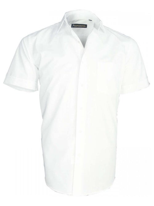 Chemisette homme premium coupe droite BASIC-MANCHE-COURTE Emporio balzani Blanc , 44 - Kiabi