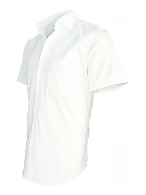 Chemisette homme premium coupe droite BASIC-MANCHE-COURTE Emporio balzani Blanc , 44 - Kiabi