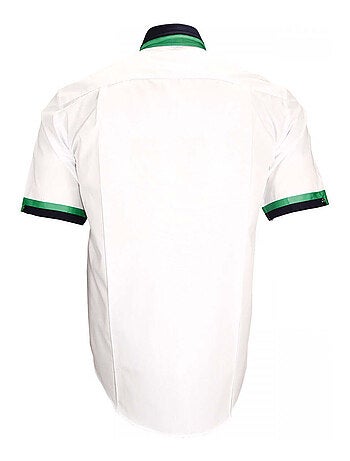 Chemisette homme repassage facile coupe droite PISTOIA Emporio balzani Blanc , 40