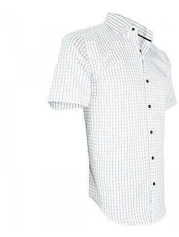 Chemisette homme sport coupe droite RIVIERA Emporio balzani Blanc , Bleu ciel , 39