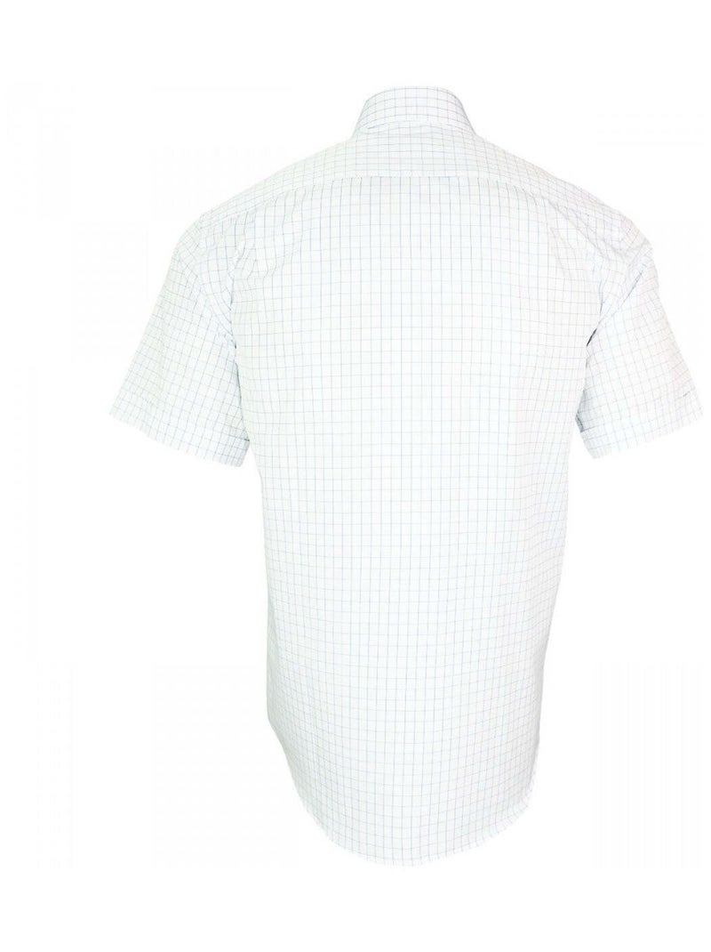 Chemisette homme sport coupe droite RIVIERA Emporio balzani Blanc , Bleu ciel , 39 Blanc Bleu ciel - Kiabi