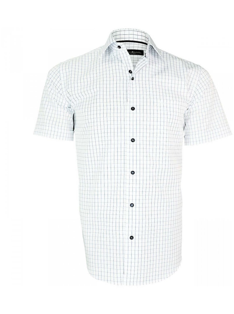 Chemisette homme sport coupe droite RIVIERA Emporio balzani Blanc , Bleu ciel , 39 Blanc Bleu ciel - Kiabi