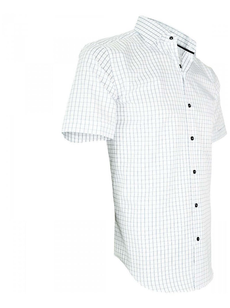 Chemisette homme sport coupe droite RIVIERA Emporio balzani Blanc , Bleu ciel , 39 Blanc Bleu ciel - Kiabi