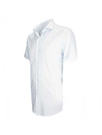 Chemisette homme stretch coupe cintrée ALBINONI Emporio balzani Turquoise , 38