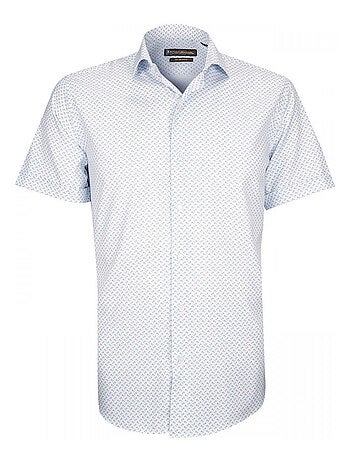 Chemisette homme stretch coupe cintrée ALBINONI Emporio balzani Turquoise , 38